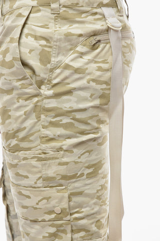 Camouflage Cargo Pants with Industrial Belt