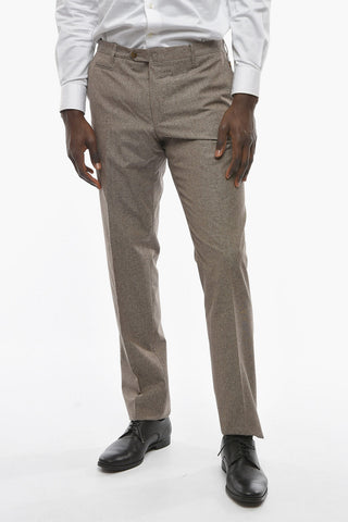 Virgin Wool Blend ACADEMY Pants with Flush Pockets