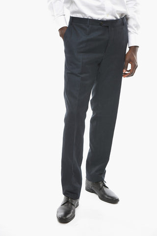 Pantaloni in Misto Lino ACADEMY con Tasche a Filo