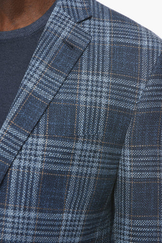 District Check GATE Cotton Blend Blazer