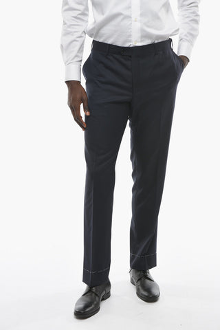 Virgin Wool MANTUA Pants with Pleat