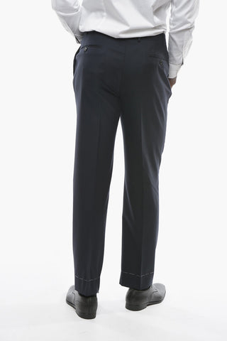 Virgin Wool MANTUA Pants with Pleat