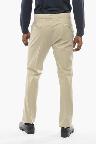 Pantaloni Chino in Cotone Stretch