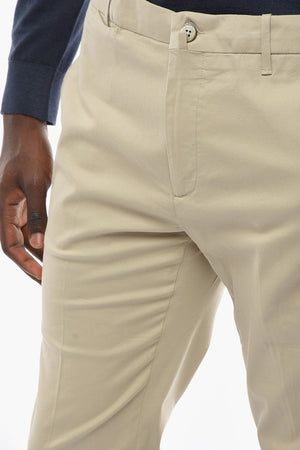Pantaloni Chino in Cotone Stretch
