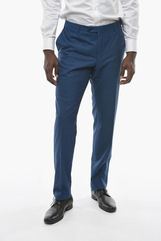 Virgin Wool ACADEMY Windowpane Check Suit