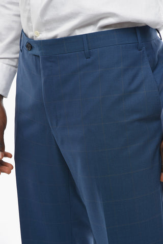 Virgin Wool ACADEMY Windowpane Check Suit