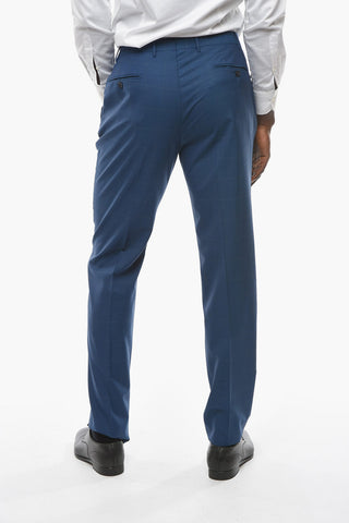 Virgin Wool ACADEMY Windowpane Check Suit