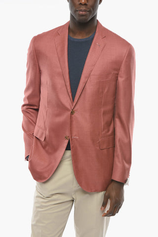 Cashmere and Silk-blend GATE Blazer with Flap Pockets