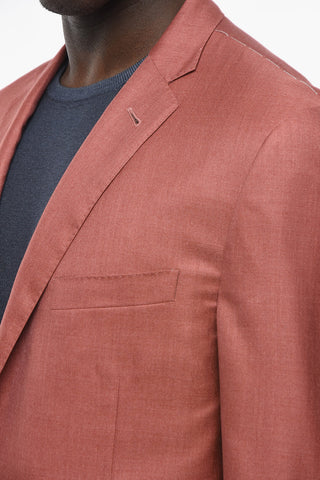 Cashmere and Silk-blend GATE Blazer with Flap Pockets