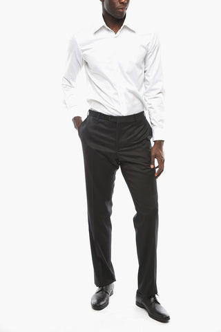 Pantaloni LEADER in Lana Vergine con Passanti