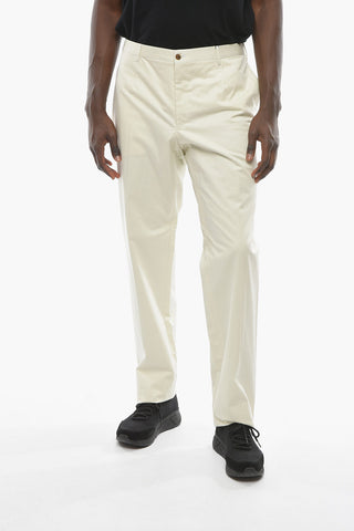 Pantaloni in Cotone Stretch LEADER con Passanti