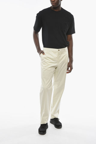 Pantaloni in Cotone Stretch LEADER con Passanti