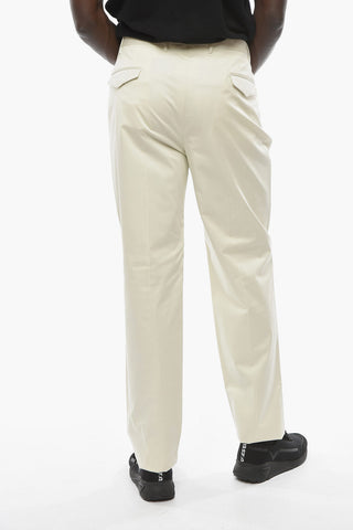 Pantaloni in Cotone Stretch LEADER con Passanti