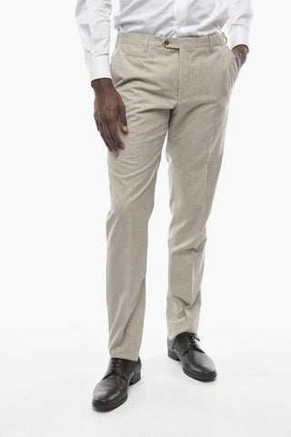 Virgin Wool Blend ACADEMY Pants with Flush Pockets
