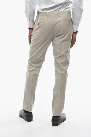 Virgin Wool Blend ACADEMY Pants with Flush Pockets