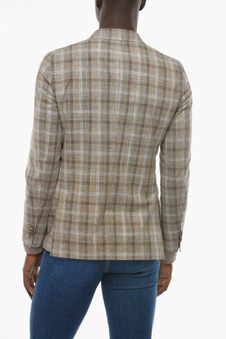 CC COLLECTION Double-Breasted Blazer REWARD with District Check Pattern