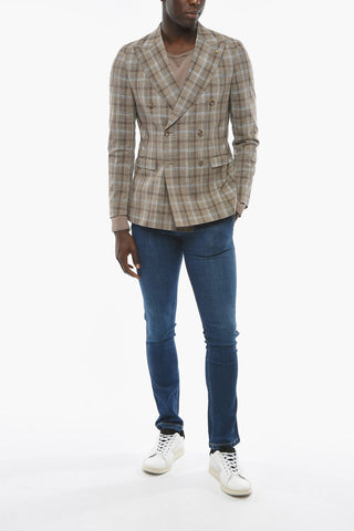 CC COLLECTION Double-Breasted Blazer REWARD with District Check Pattern
