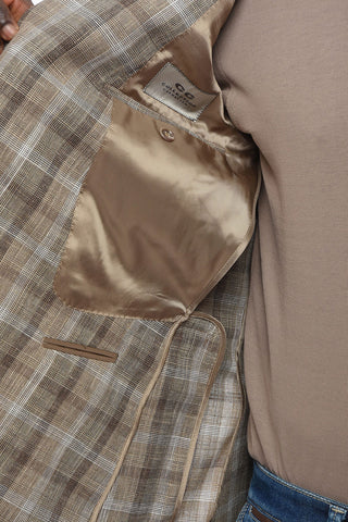 CC COLLECTION Double-Breasted Blazer REWARD with District Check Pattern