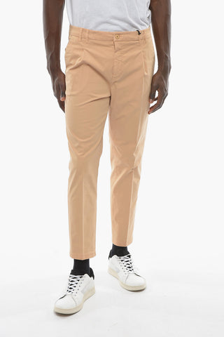 CC COLLECTION Stretch Cotton Chinos Pants with Belt Loops
