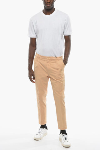 CC COLLECTION Stretch Cotton Chinos Pants with Belt Loops