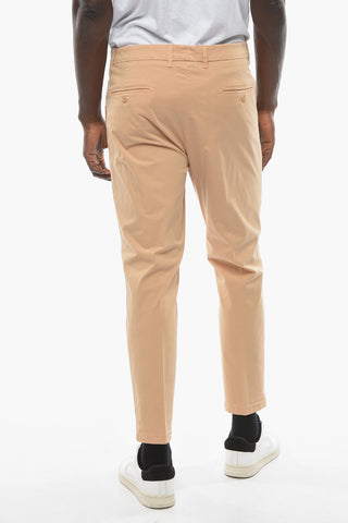 CC COLLECTION Stretch Cotton Chinos Pants with Belt Loops