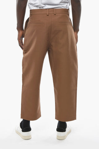 Wide Leg Single-Pleat Pants