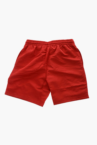 AIR JORDAN Solid Color Shorts with Embroidered Contrasting Logo