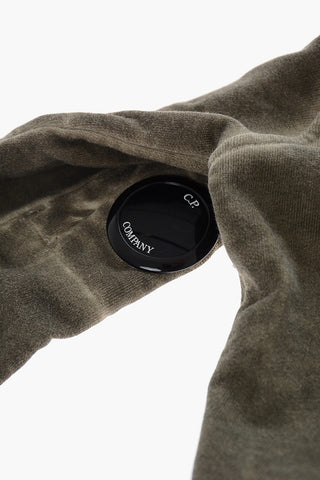 Acid Wash Effect Hoodie with Patch Pocket