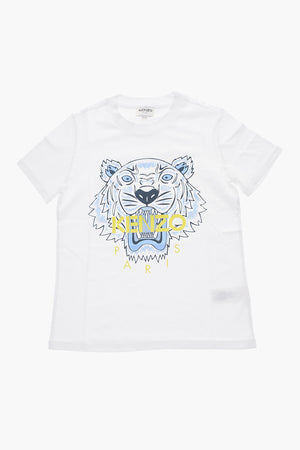 T-shirt Girocollo con Stampa Tiger Crest
