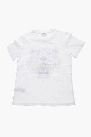 T-shirt Girocollo con Stampa Tiger Crest
