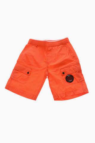 Costume da Bagno Boxer con Doppia Tasca a Toppa
