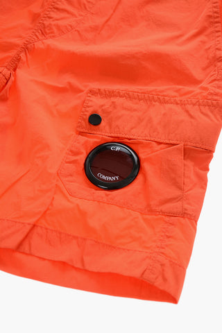 Costume da Bagno Boxer con Doppia Tasca a Toppa
