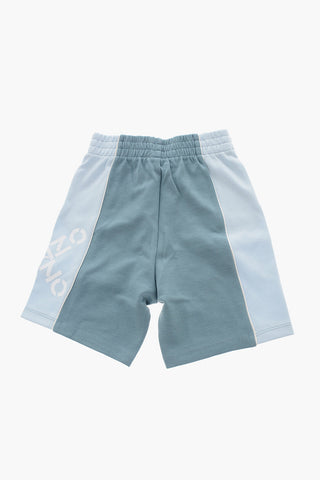 Drawstring Waist Two-Tone Shorts