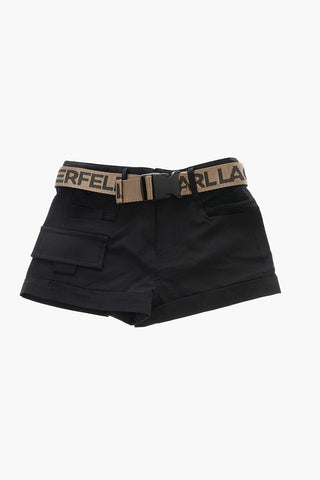 Cargo Shorts with Lurex Belt