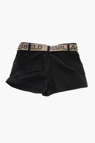 Cargo Shorts with Lurex Belt