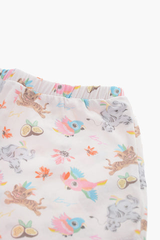 Printed Shorts And T-shirt Set