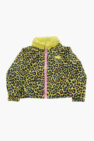 THE MARC JACOBS Giubbotto a Fantasia Animalier con Cappuccio Estraibile