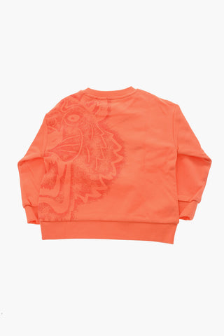 Tiger Crest Embroidery Crew-Neck T-shirt