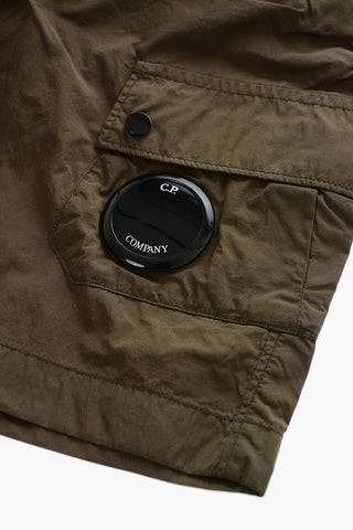 Costume da Bagno Boxer con Doppia Tasca a Toppa