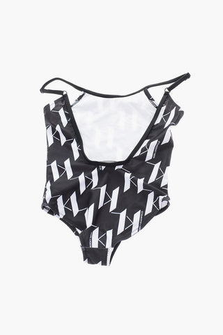 Costume Da Bagno Bicolore a Fantasia Geometrica