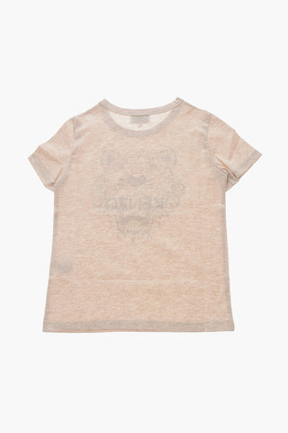 T-shirt Girocollo con Stampa Tiger Crest