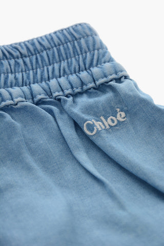 Shorts a Tinta Unita con Fiocco Frontale