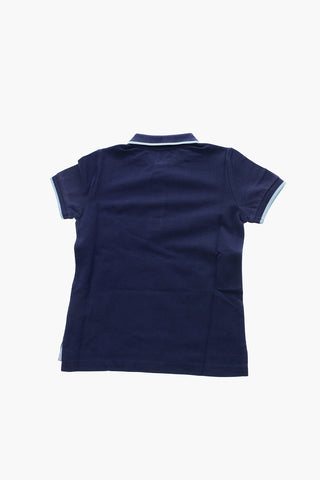 3-Buttons Polo Shirt with Tiger Crest Embroidery