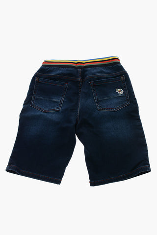 Drawstring Waist 5 Pockets Jeans
