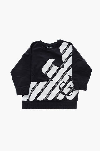 EMPORIO All-Over Logoed Crew-Neck Sweatshirt
