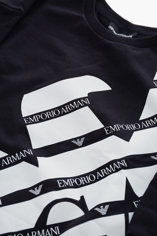 EMPORIO All-Over Logoed Crew-Neck Sweatshirt