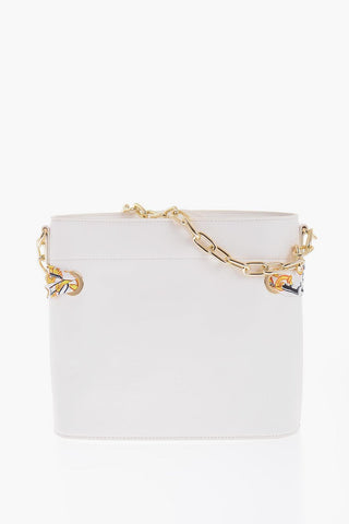 JEANS COUTURE Borsa a Secchiello in Ecopelle con Foulard Decorativo 