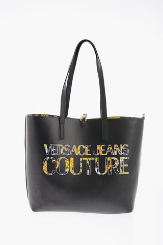 JEANS COUTURE All-Over Baroque and Logo Printed RANGE Z Reversible Tote Bag