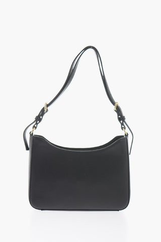 JEANS COUTURE Baroque Motif Shoulder Bag with Embossed Logo
