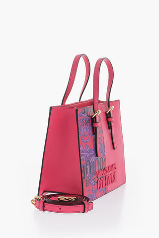  JEANS COUTURE Baroque Motif Tote Bag with Embossed Logo 